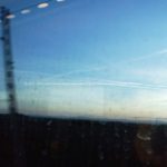chemtrails from train in Italy