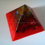 beeswax orgonite pyramid