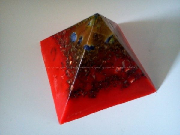 beeswax orgonite pyramid