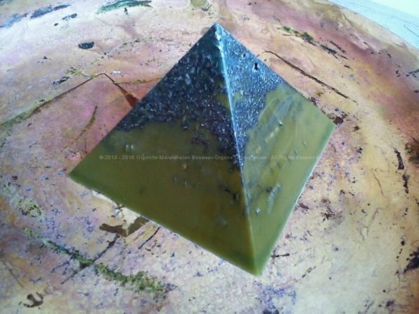 beeswax orgonite pyramid