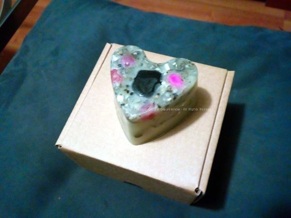 Orgonite Art Heart Black Tourmaline