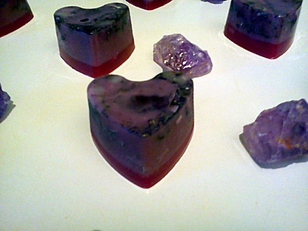 Orgonite Amethyst Heart