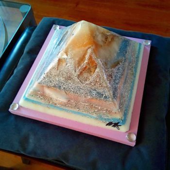 Orgonite Pyramid Coral Reef 24 cm