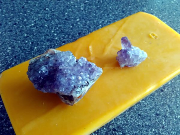 Amletyca, all amethyst quartz beeswax and metals
