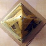 Sunspot 18 cm pyramid orgonite, beeswax crystals minerals metals and other materials