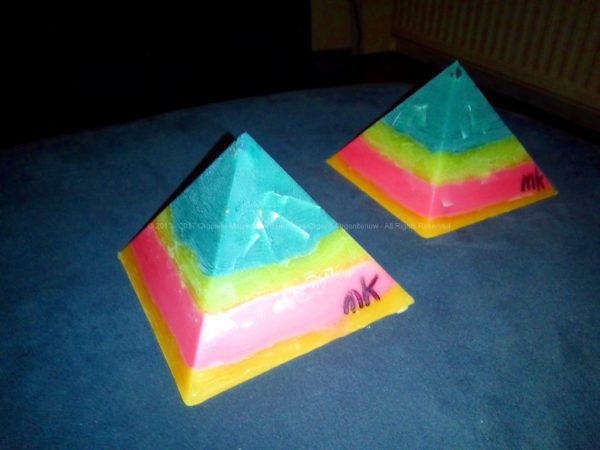 Orgonite pyramid twins excellence 012 - Maria Magdalena
