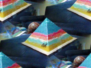 Winter piramide orgonite 12 cm quarzo tormalina 019