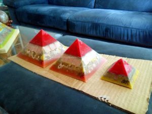 Atlantide Giza pyramids orgonite set