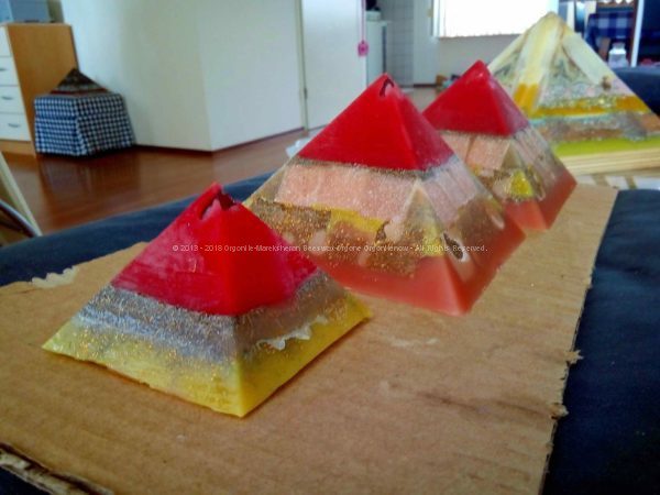 Atlantide Giza pyramids orgonite set