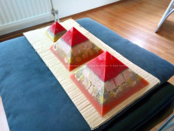 Atlantide Giza pyramids orgonite set