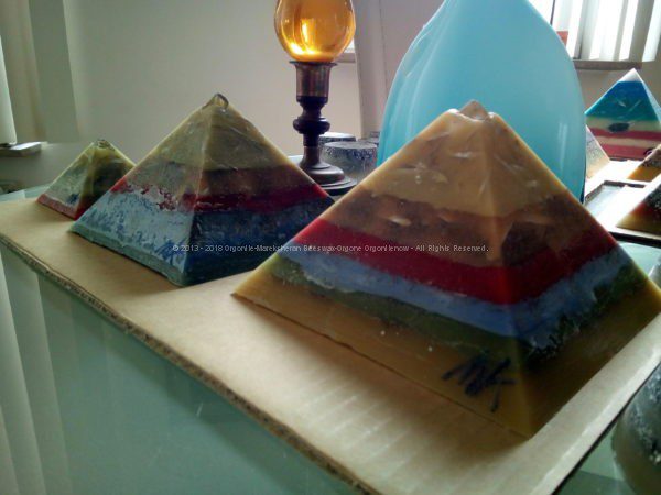 Sahara Giza pyramids orgonite set