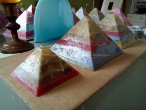 Sahara Giza pyramids orgonite set