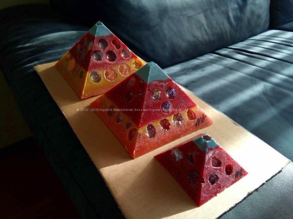 Healing Crystals - Gizah Pyramids Orgonite Set