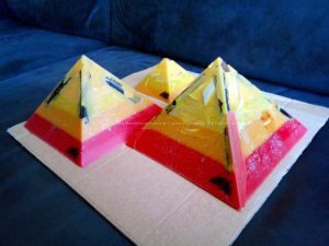 Euganee - Gizah pyramids orgonite set