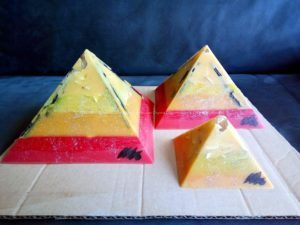 Euganee - Gizah pyramids orgonite set