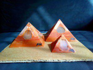 Machu Picchu Gizah pyramids orgonite set