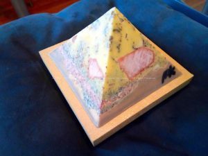 Summertime 13 cm pyramid orgonite