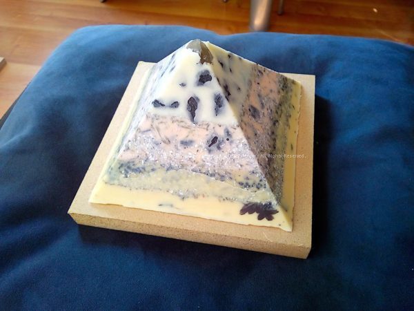 Estate va 13 cm pyramid orgonite quarzo tormalina