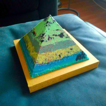 Orgonite Pyramid 12 cm beeswax