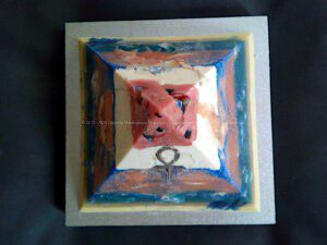 Condolences 13 cm pyramid orgonite. -8