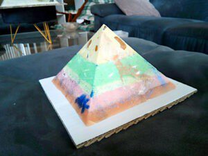 Rest In Peace 13 cm pyramid orgonite -6